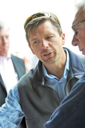 Rob at work in the field